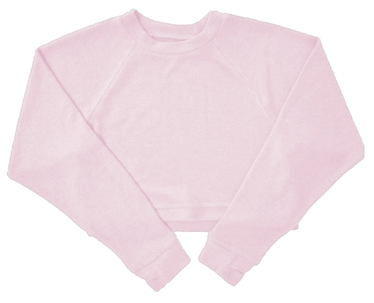 Suzette Tween Cuddle Soft Crew Neck High/Low Side Slit Top