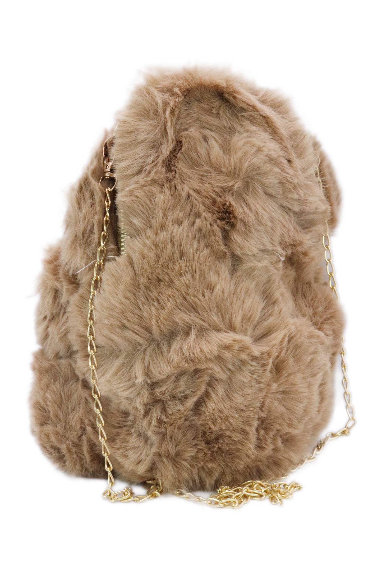 Teddy Bear Fuzzy Faux Fur Versatile Crossbody Bag