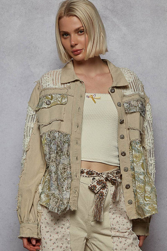 Pol Mixed Floral Jacket