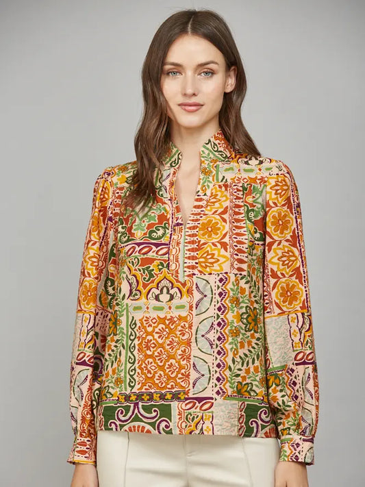 Fate Fall Print Blouse