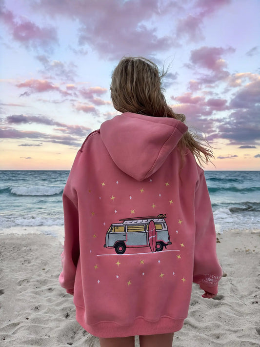 Sunkissed Cocunut Embrooider Van Star Hoodie
