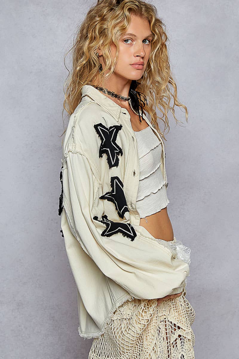 Pol Star Patch Shacket