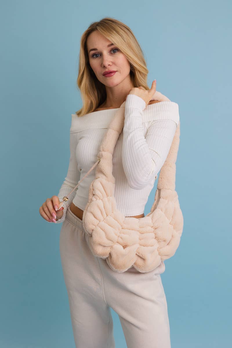Plush Cloud Knit Cross Body Bag ⛅️