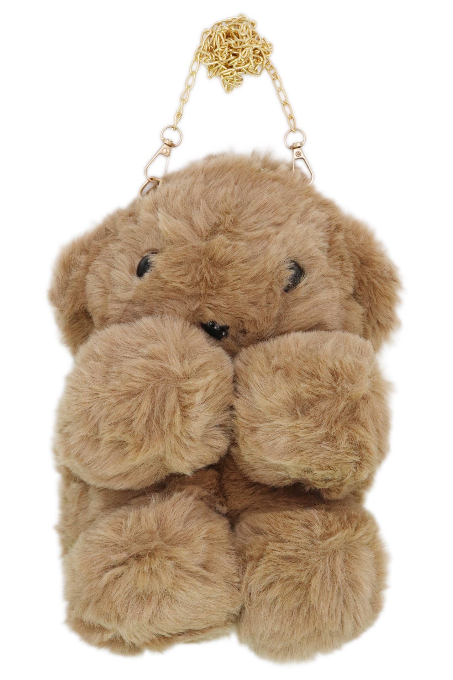 Teddy Bear Fuzzy Faux Fur Versatile Crossbody Bag