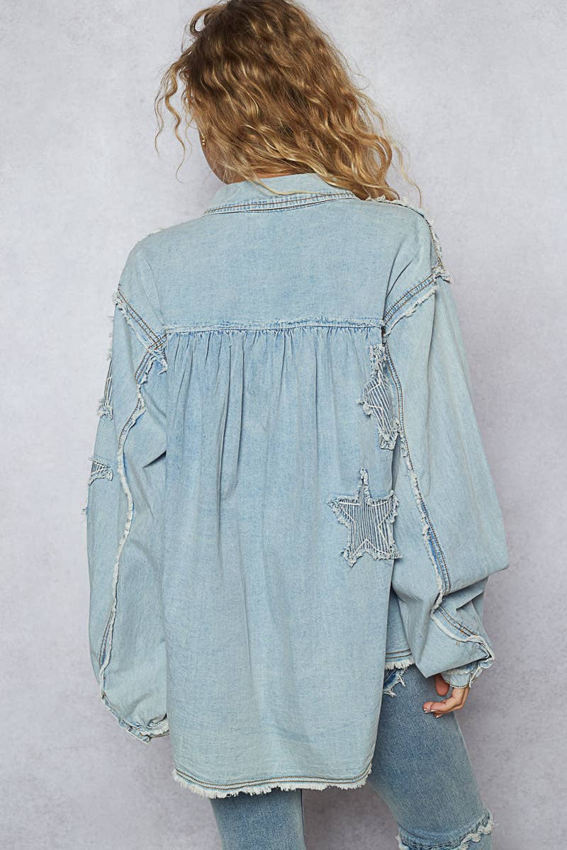 Pol Star Patch Shacket