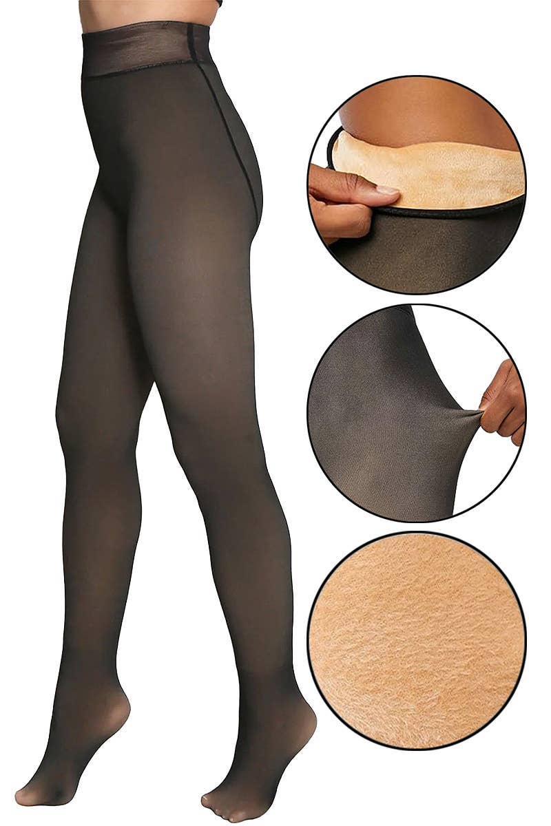 Fleece Lined Pantyhose Tights