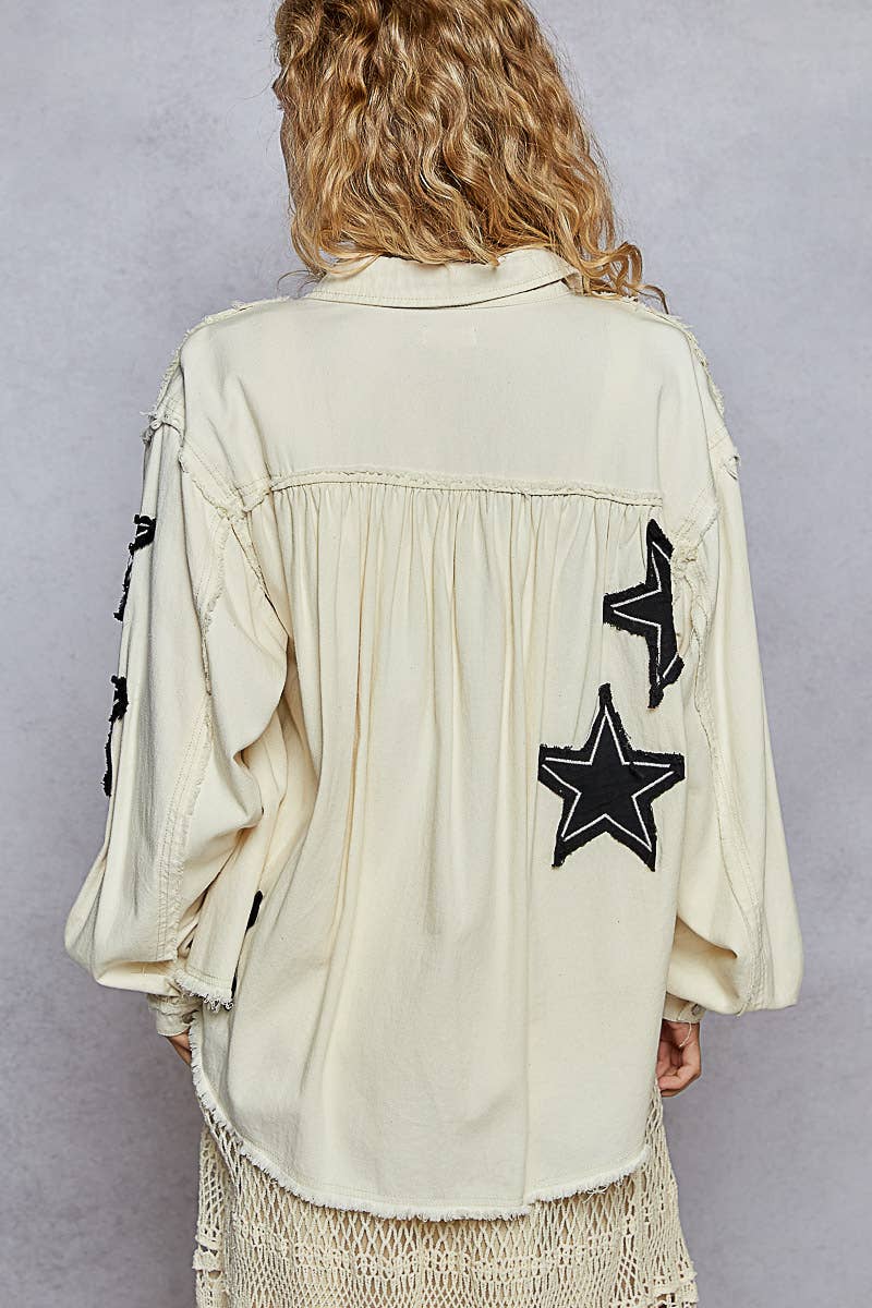 Pol Star Patch Shacket
