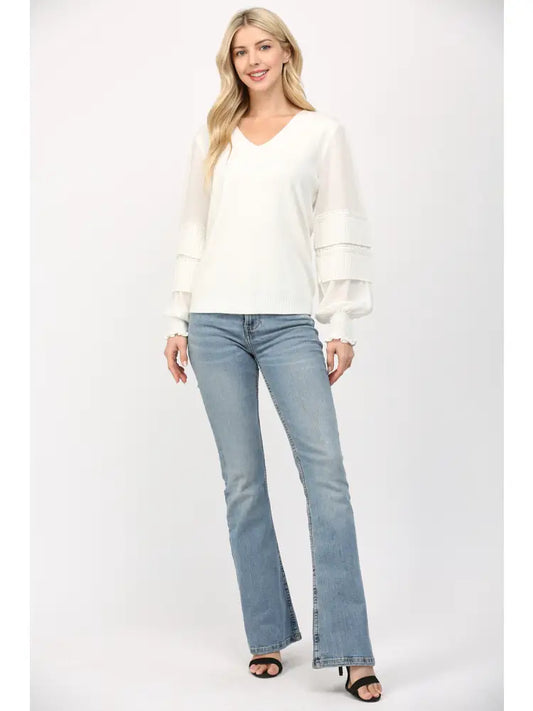 Fate Flutter Sleeve Blouse