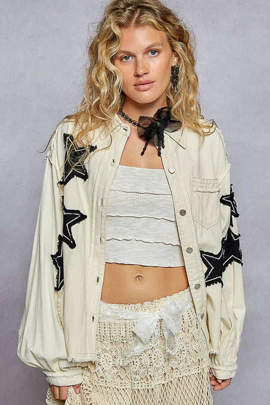 Pol Star Patch Shacket