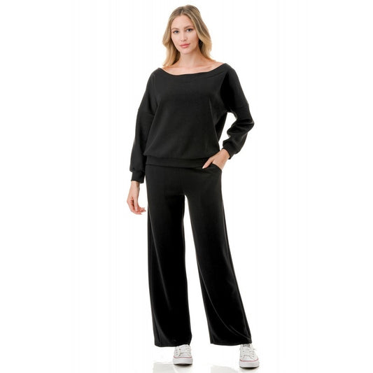 Ariella solid scuba pant