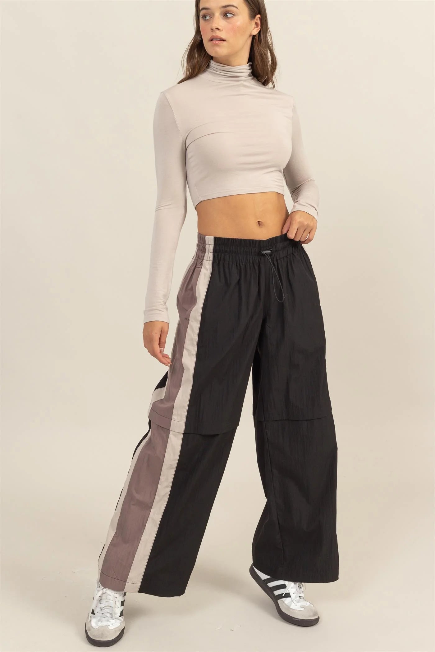 HYFVE HIGH-WAIST DRAWSTRING TRACK PANTS