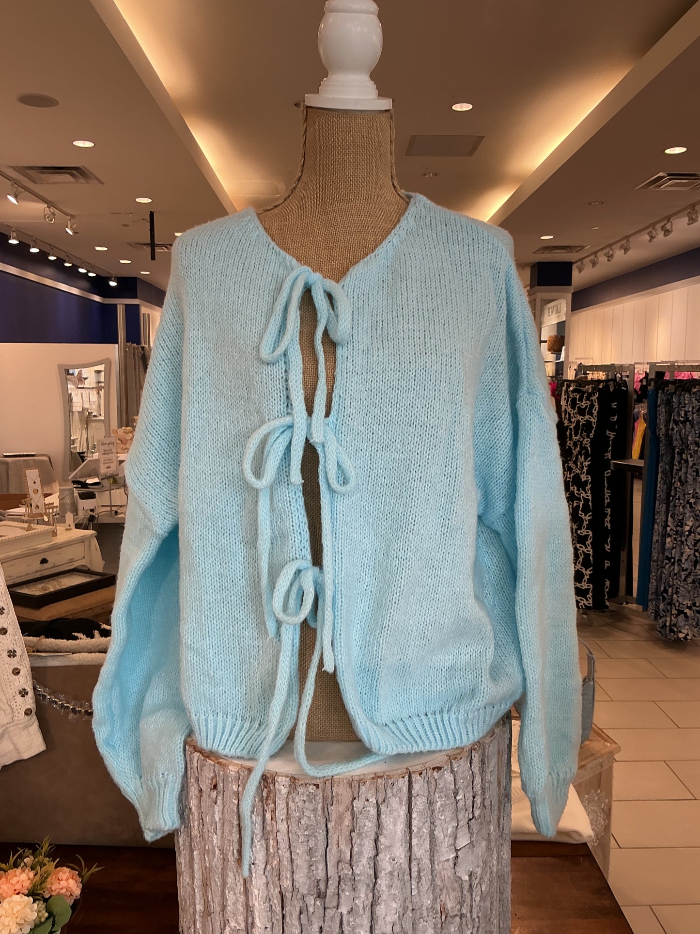 Front Tie Cardigan