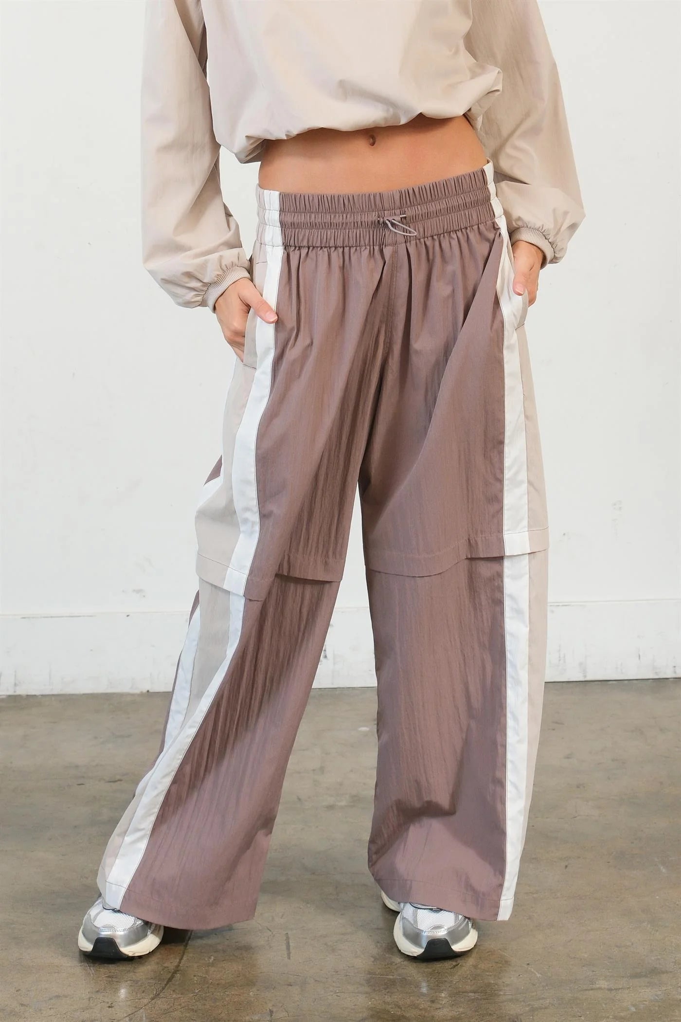 HYFVE HIGH-WAIST DRAWSTRING TRACK PANTS