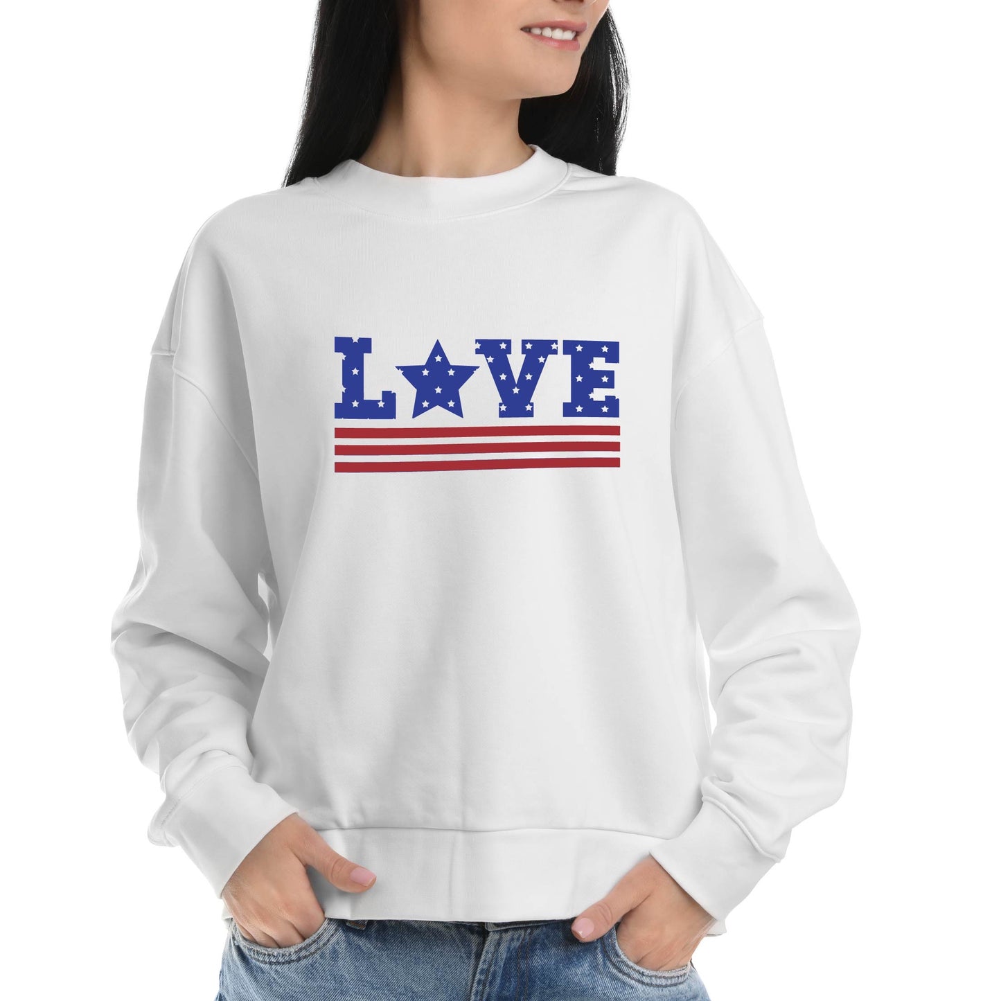 Love USA Sweatshirt White