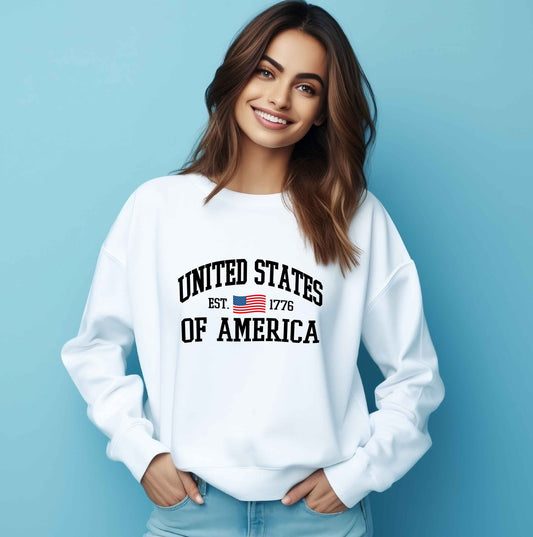 United States of America Sweatshirt White