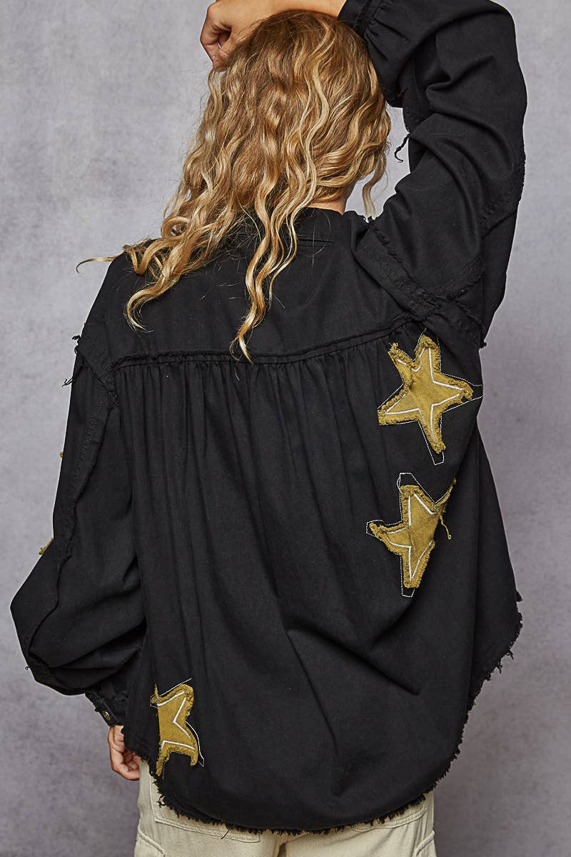 Pol Star Patch Shacket