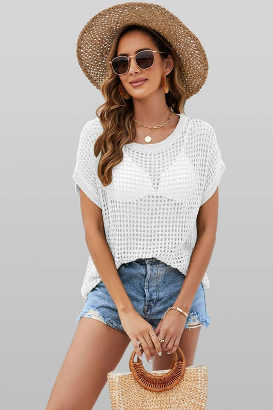 Crochet Short Sleeve Tshirt
