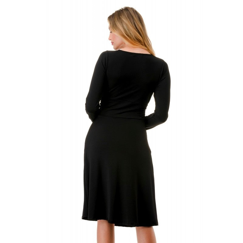 Ariella Long Sleeve Twist Dress