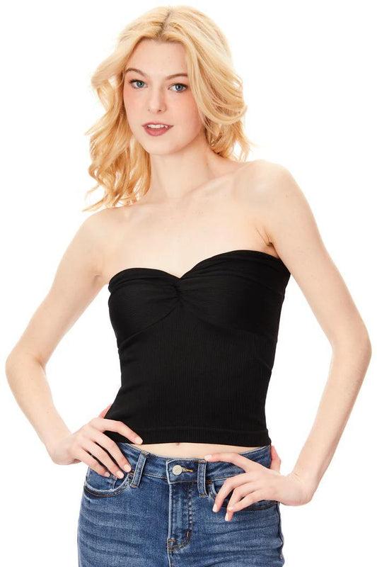 Suzette Long Knotted Front Tube Top