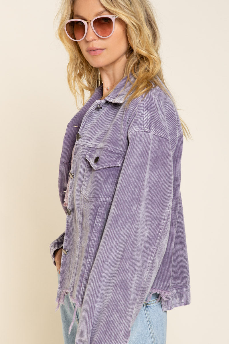 Lavender 2025 corduroy jacket